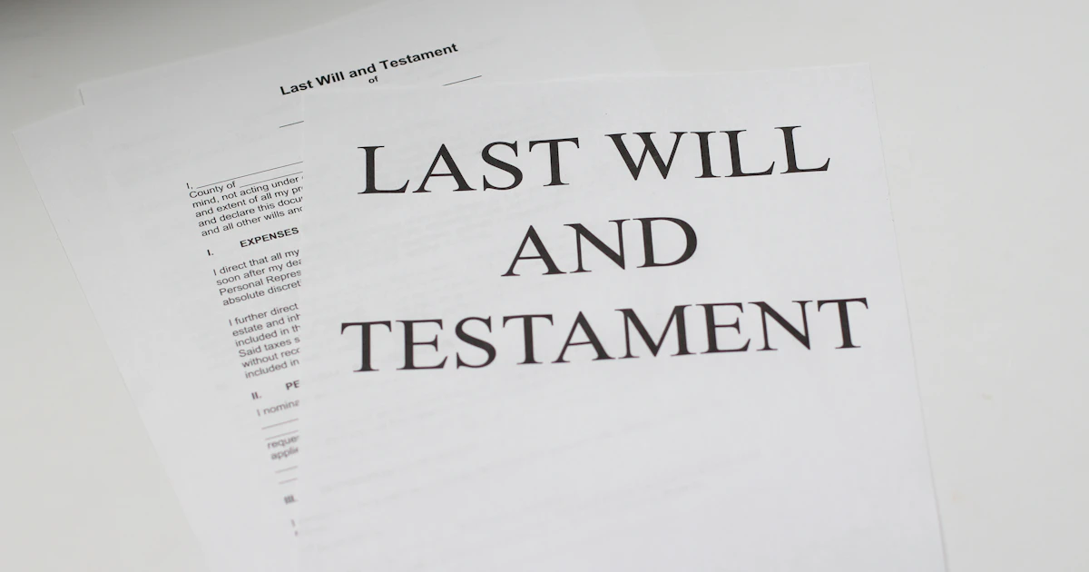 Legal document and pen on a clean desk — Islamic will and wasiyyah guide